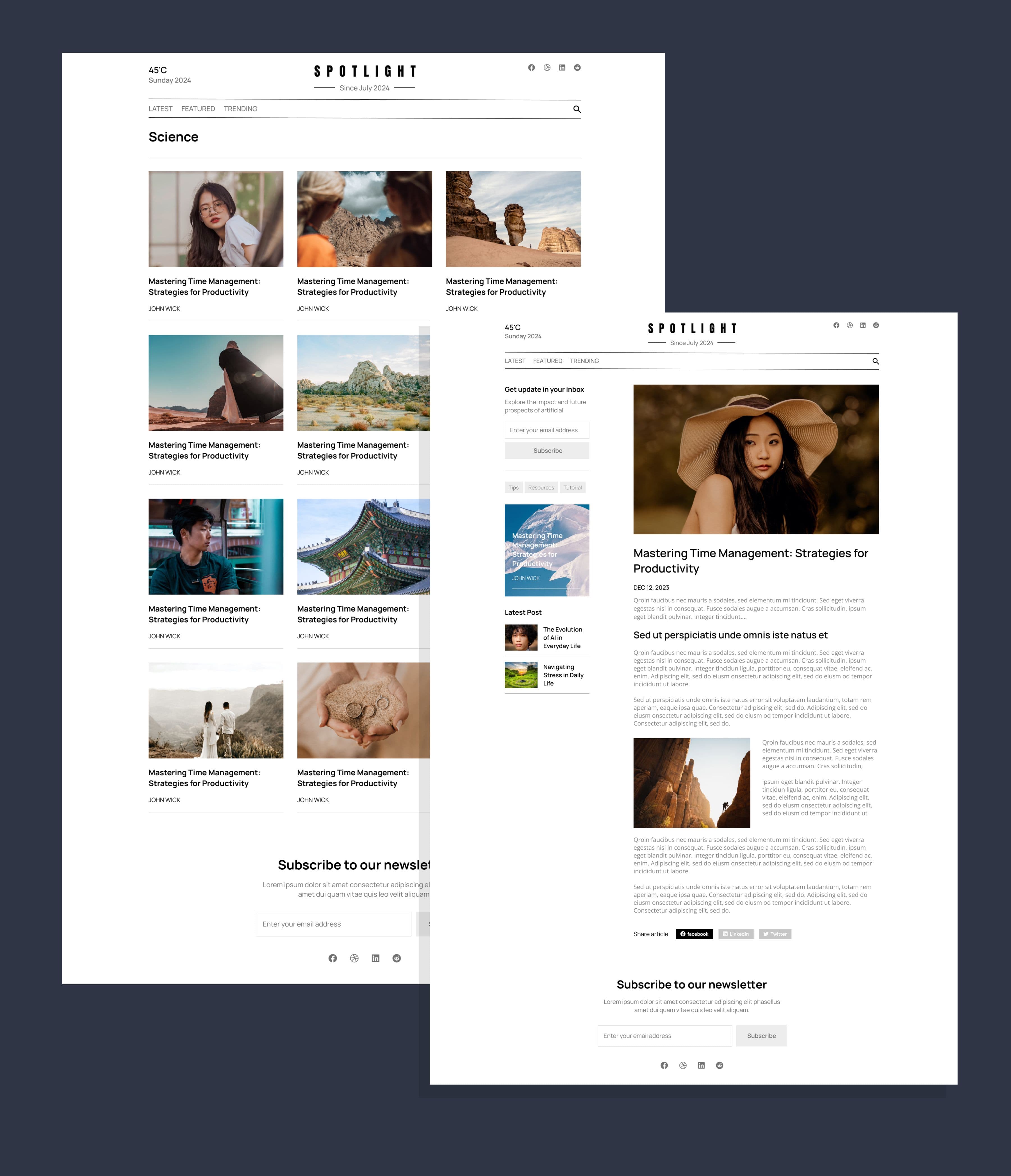 Influenza - Editorial News & Magazine Template for Next.js and Sanity screenshot 4