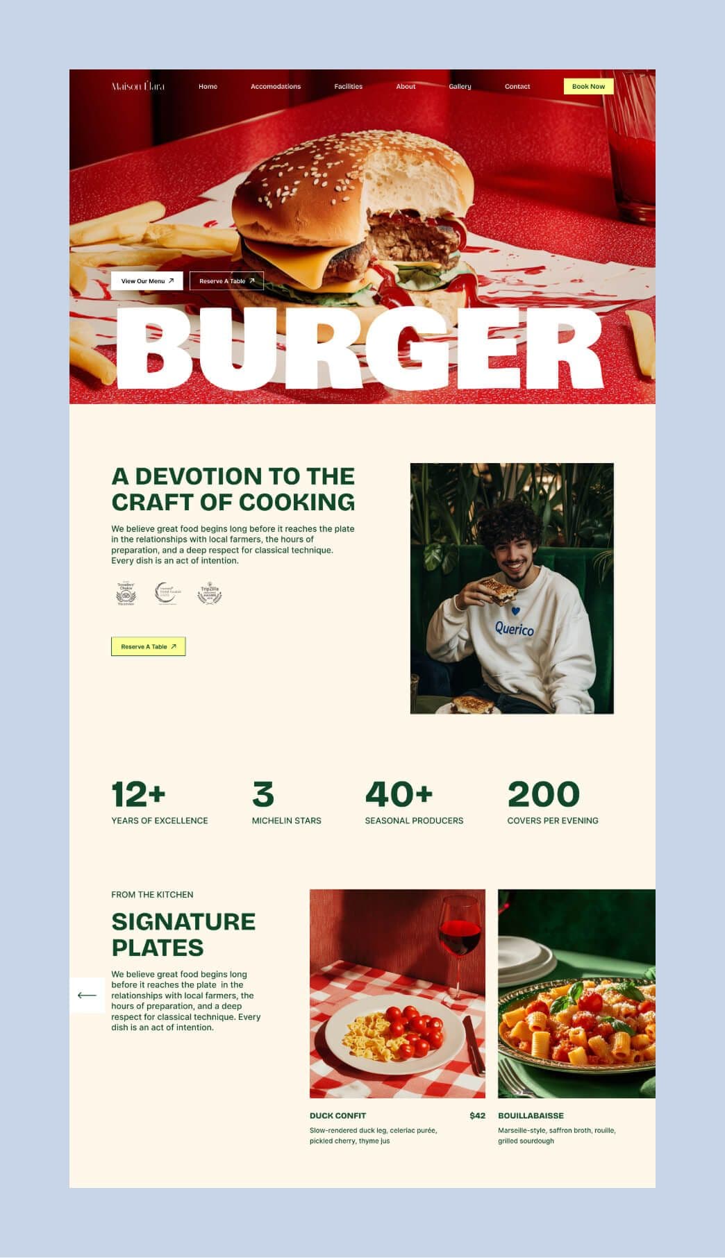 Maison - Restaurant & Cafe Next.js Template screenshot 2