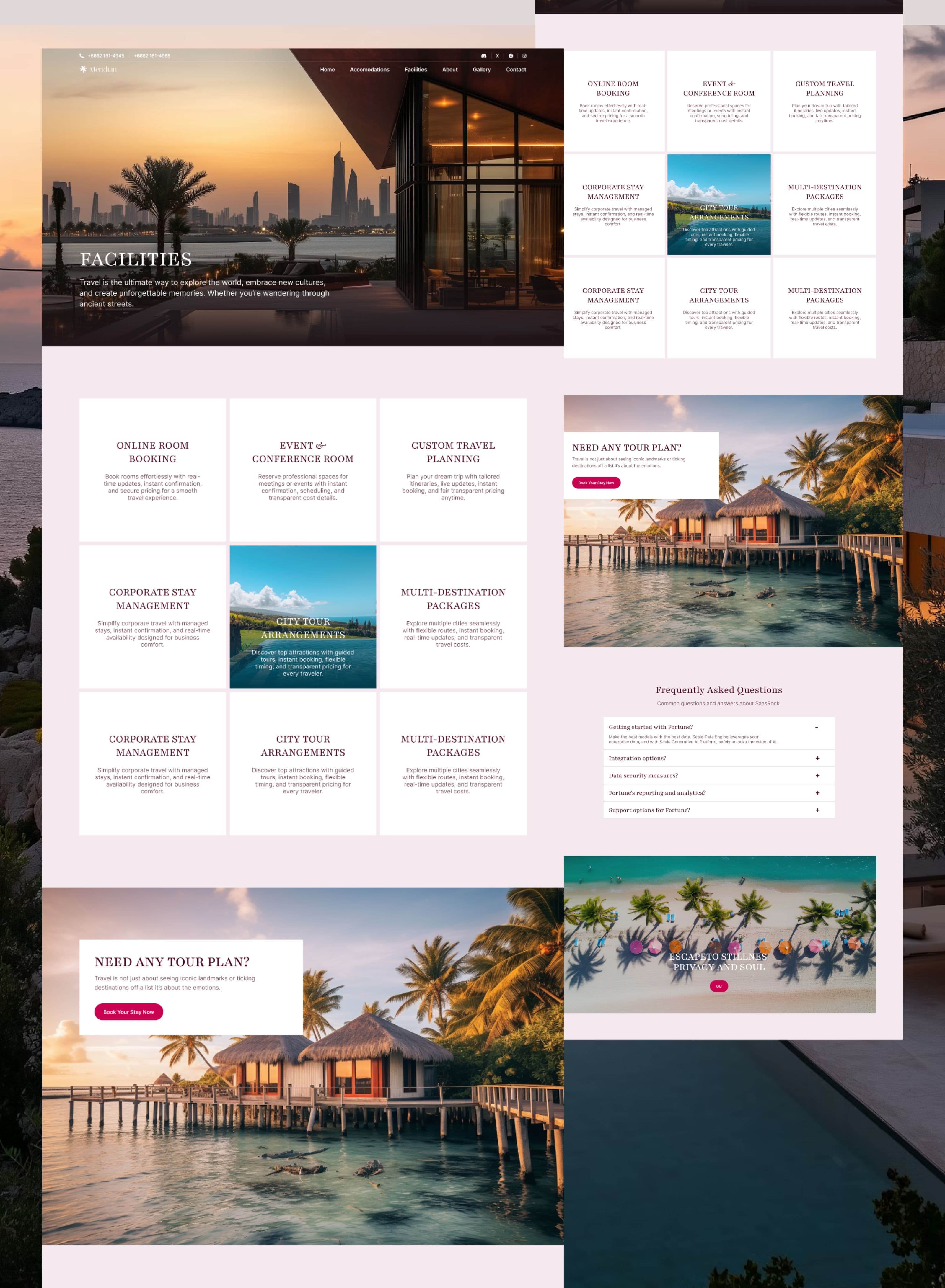 Meridian - Luxury Resort & Hotel Website Template screenshot 4