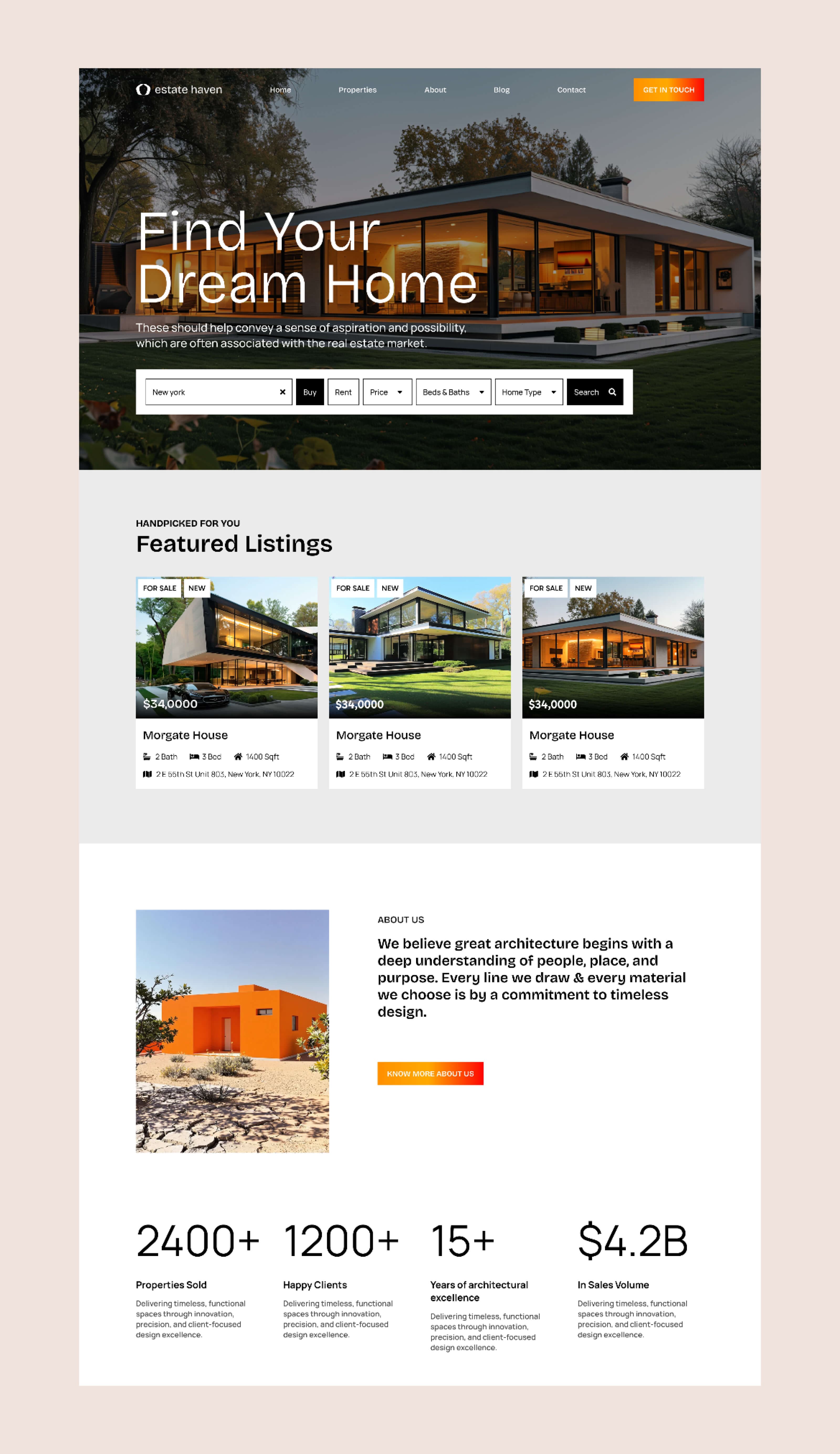 EstateHaven - Real Estate Website Template for Next.js & Sanity screenshot 3