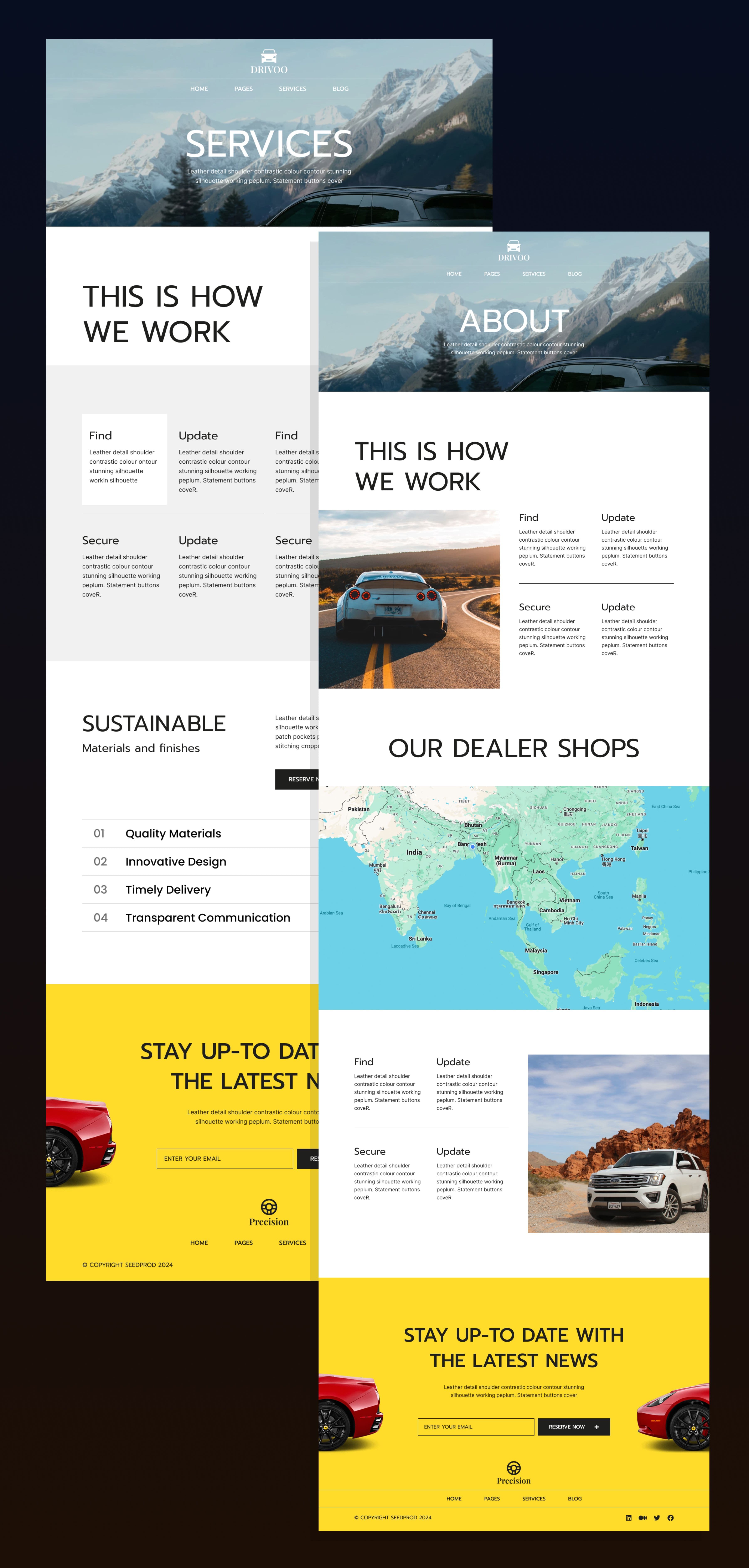 Drivoo Automotive Website Template screenshot 4