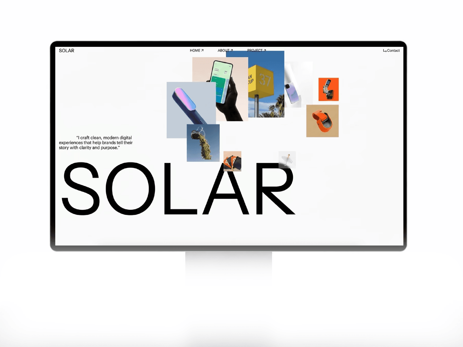 SHOLAR - Minimal Portfolio Framer Template screenshot 1