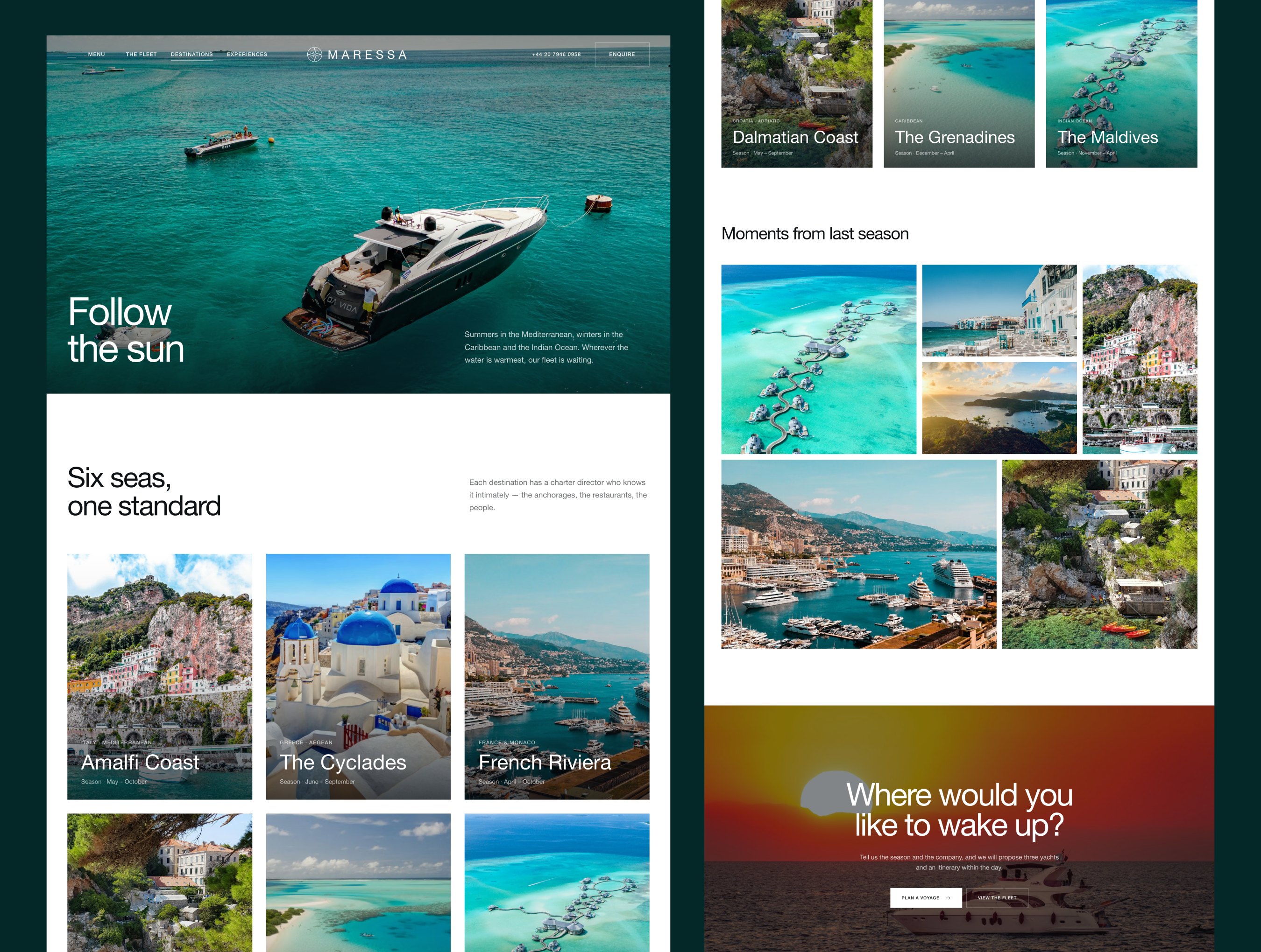 Maressa - Luxury Yacht Charter & Sales Website Template screenshot 5