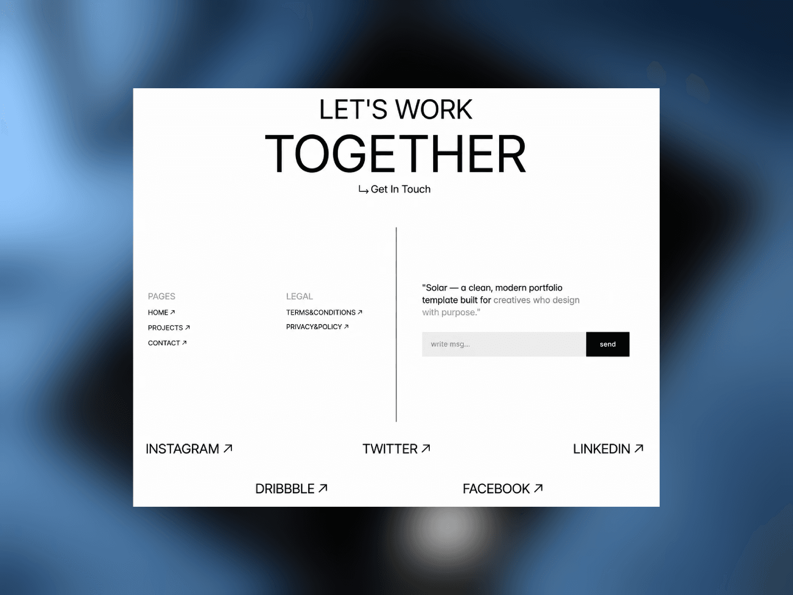 SHOLAR - Minimal Portfolio Framer Template screenshot 2