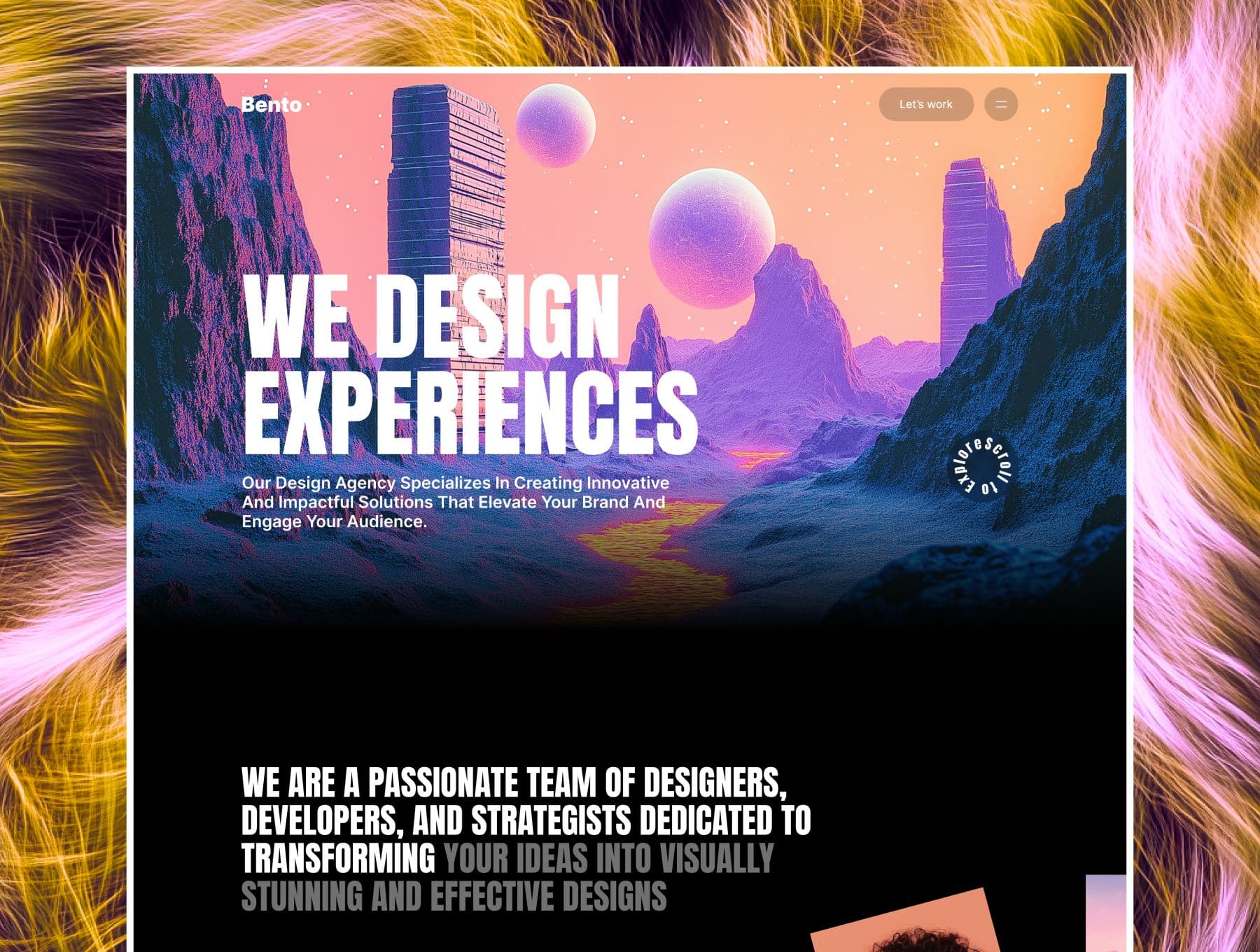 Bento - Agency Website Template (Next.js + Sanity) screenshot 1