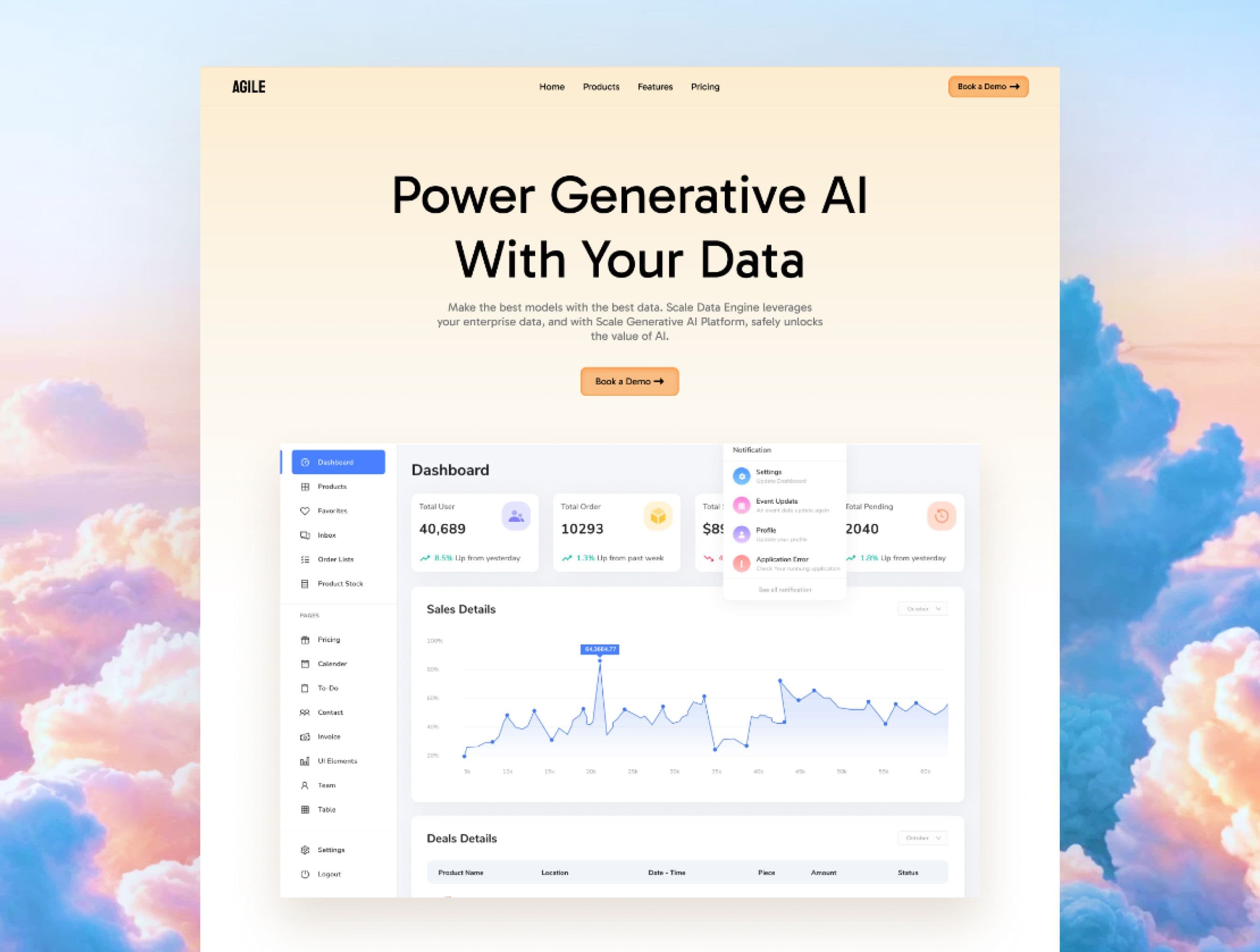Agile - Next.js + Sanity SaaS Marketing Site Template screenshot 2