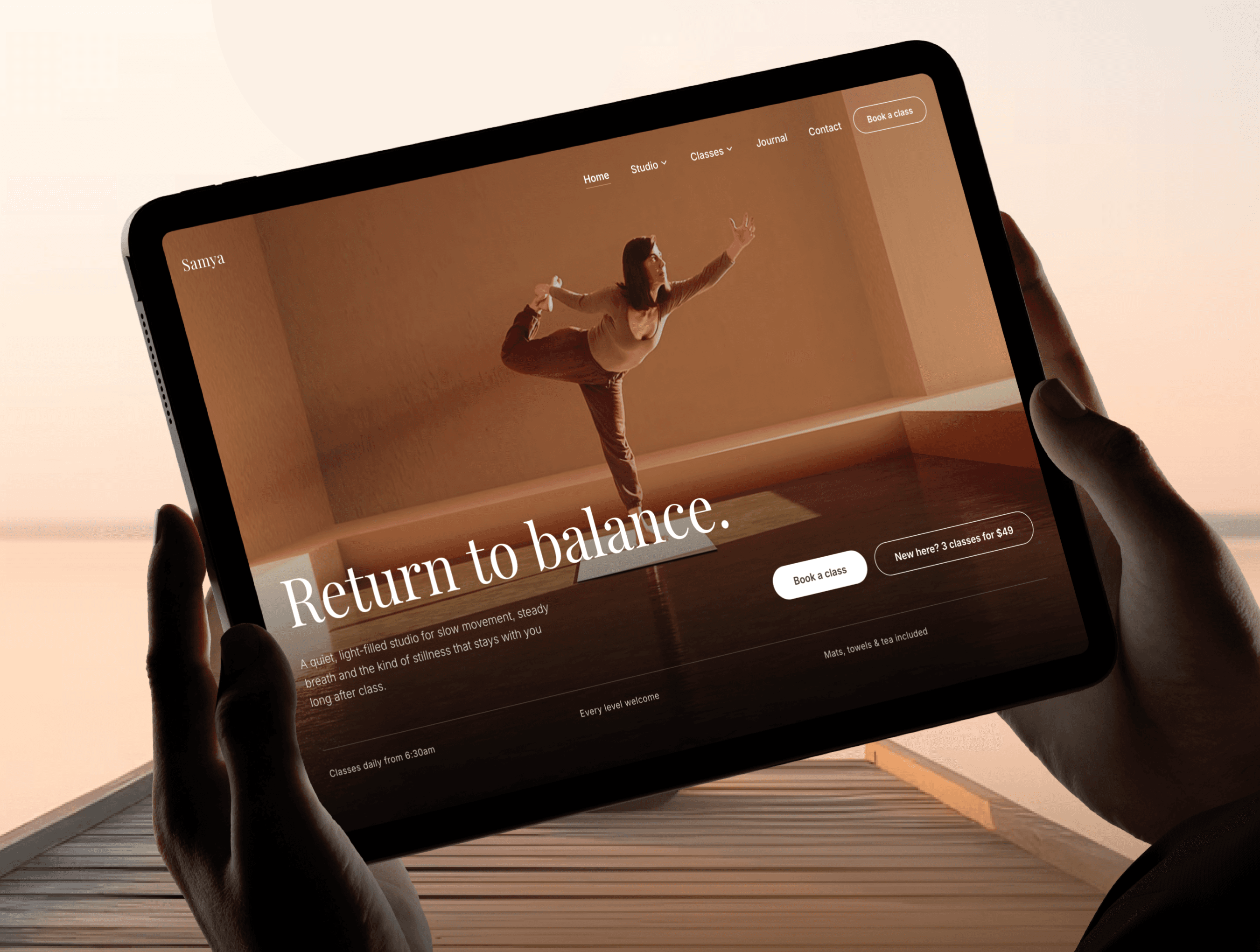 Samya - Yoga Studio Website Template screenshot 6