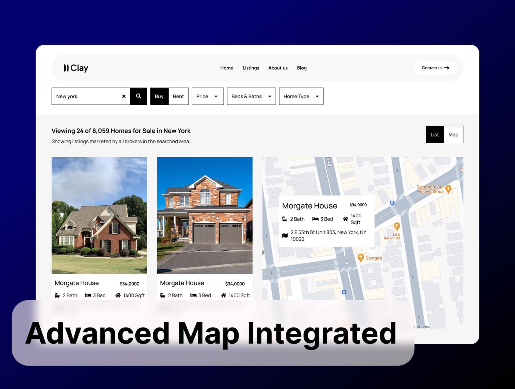 Clay - Modern Real Estate Next.js Template screenshot 4