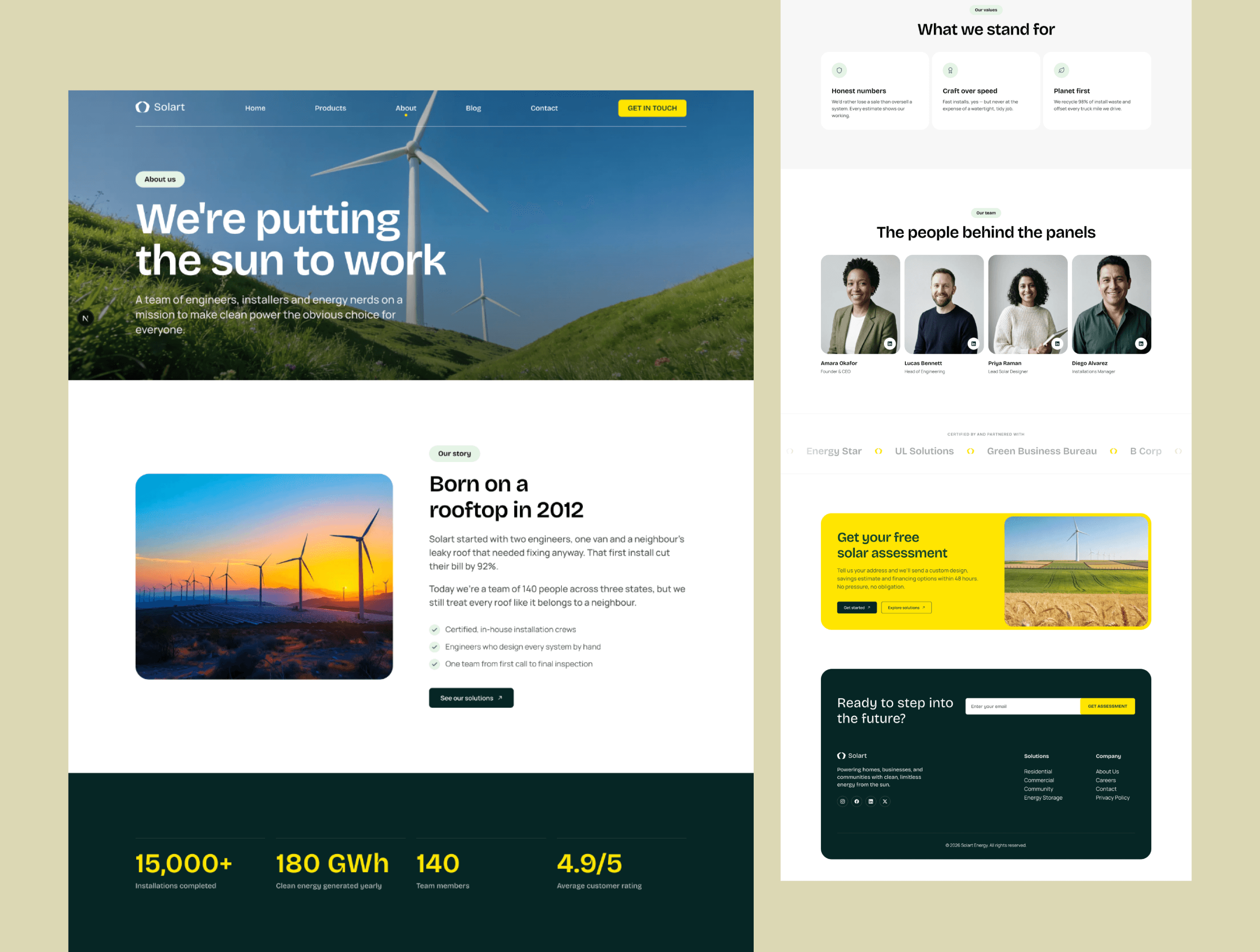 Solart - Solar & Clean Energy Next.js Template with Sanity CMS screenshot 3