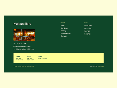 Footer Green