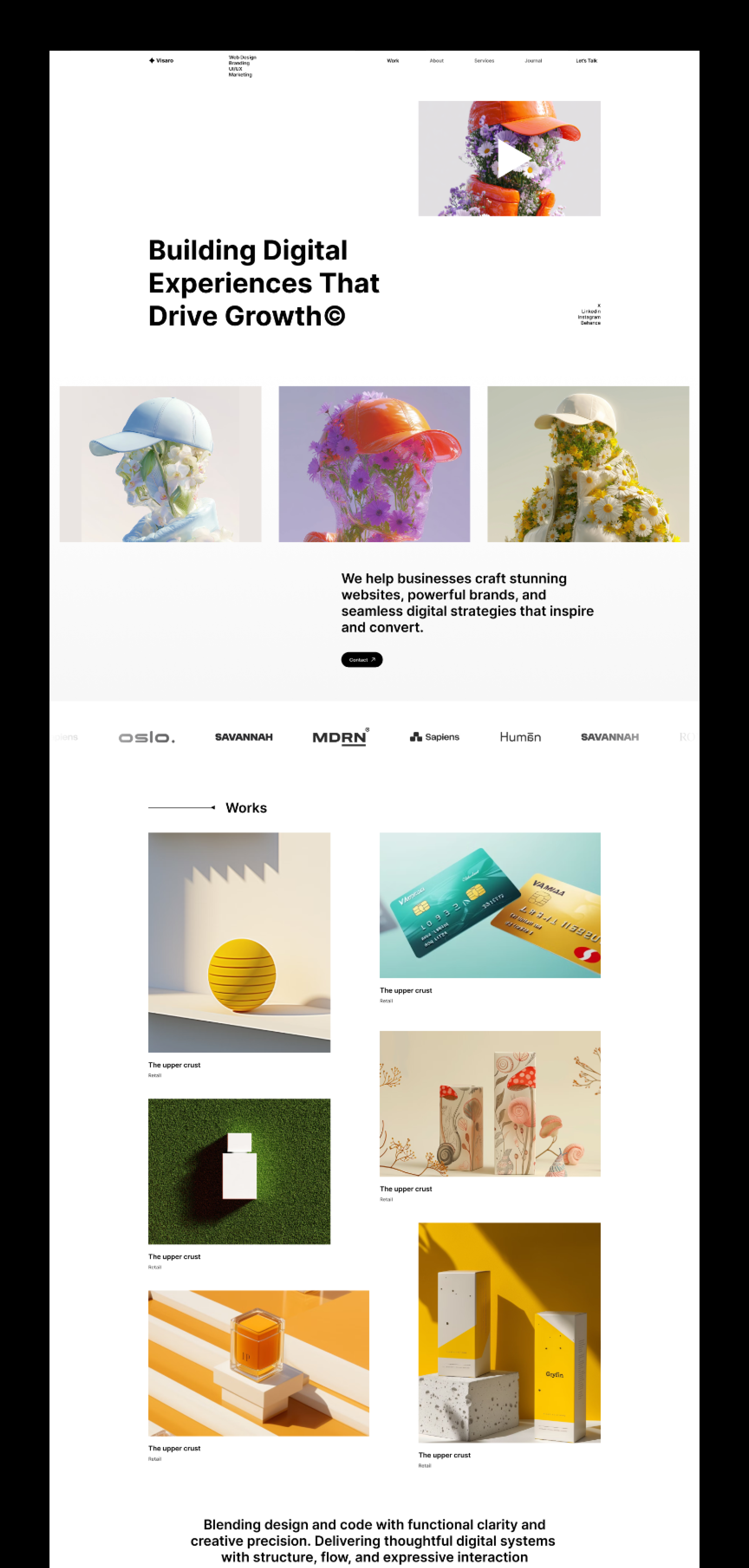 Visaro - Creative & Branding Agency Template (Next.js + Sanity) screenshot 6
