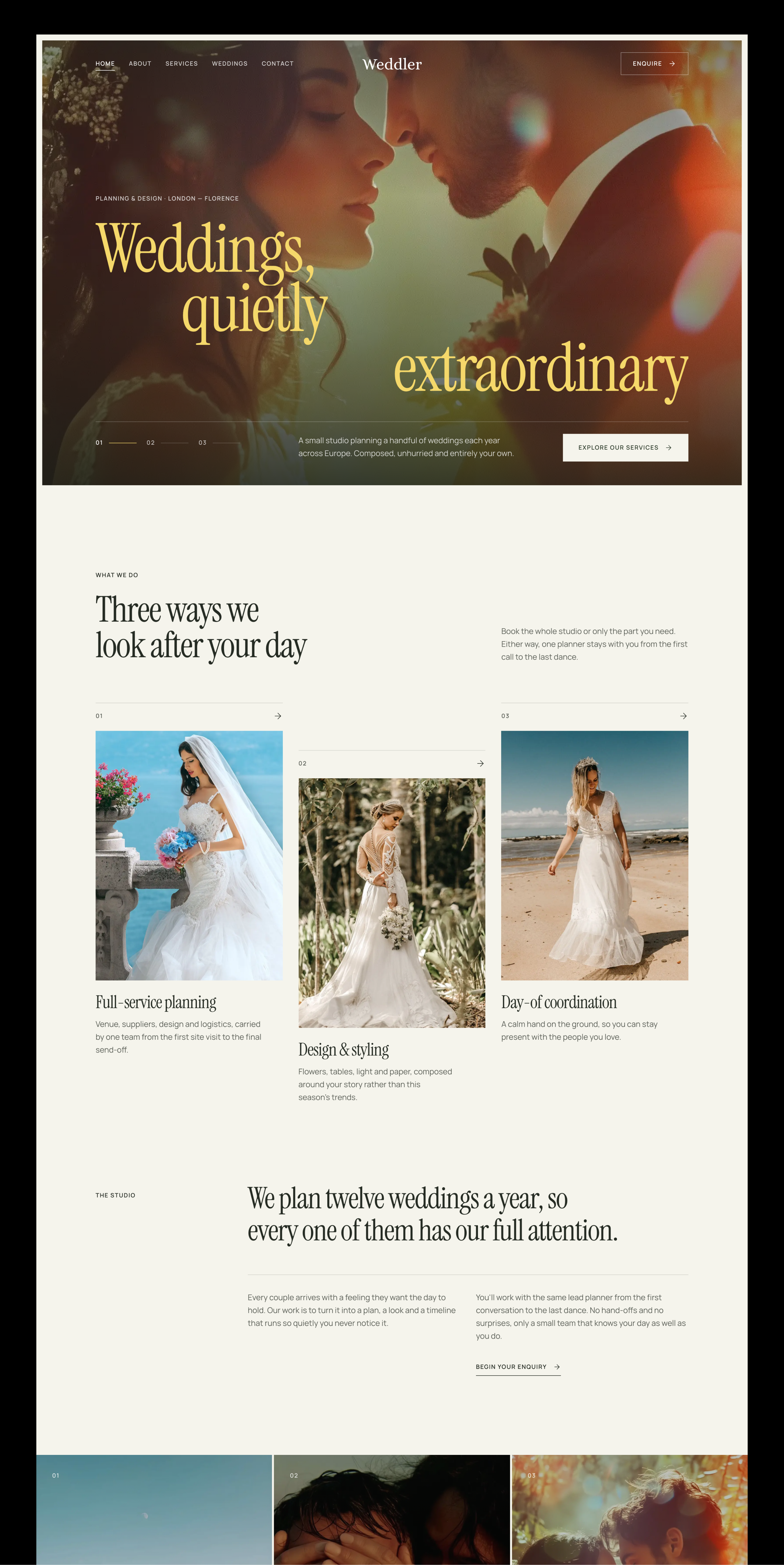 Weddler - Wedding Planner Website Template (Next.js + Sanity) screenshot 5