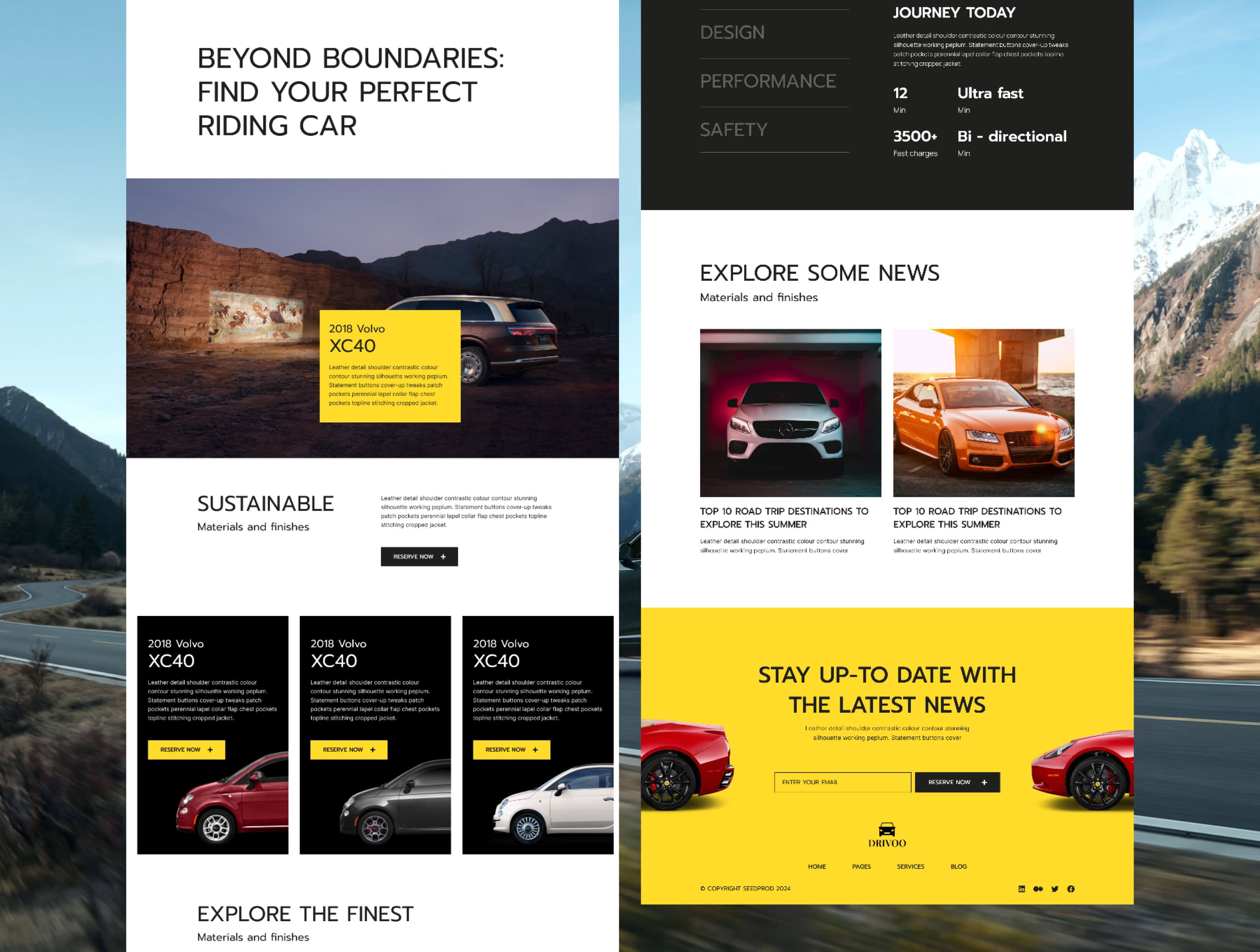 Drivoo Automotive Website Template screenshot 3