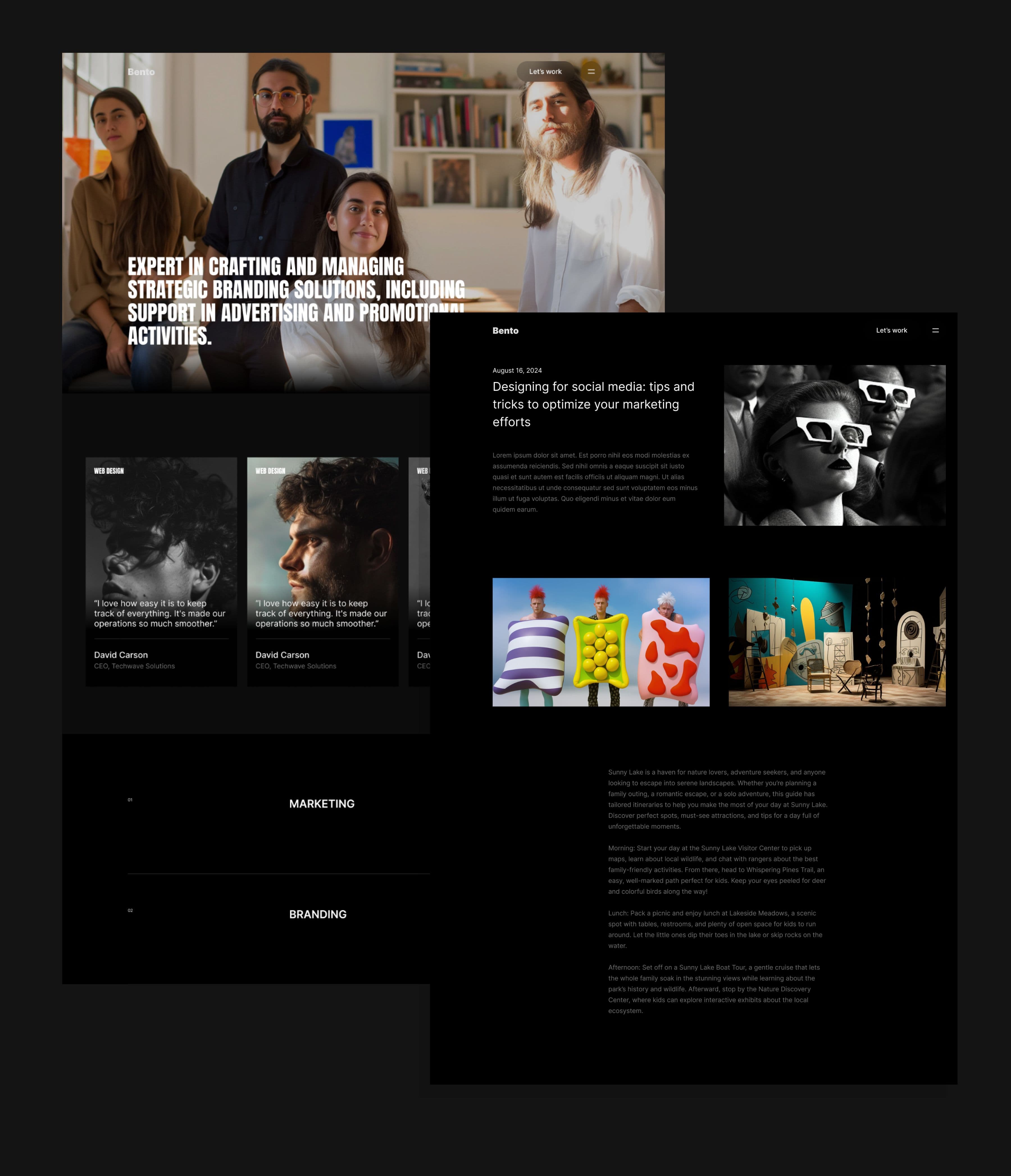 Bento - Agency Website Template (Next.js + Sanity) screenshot 5