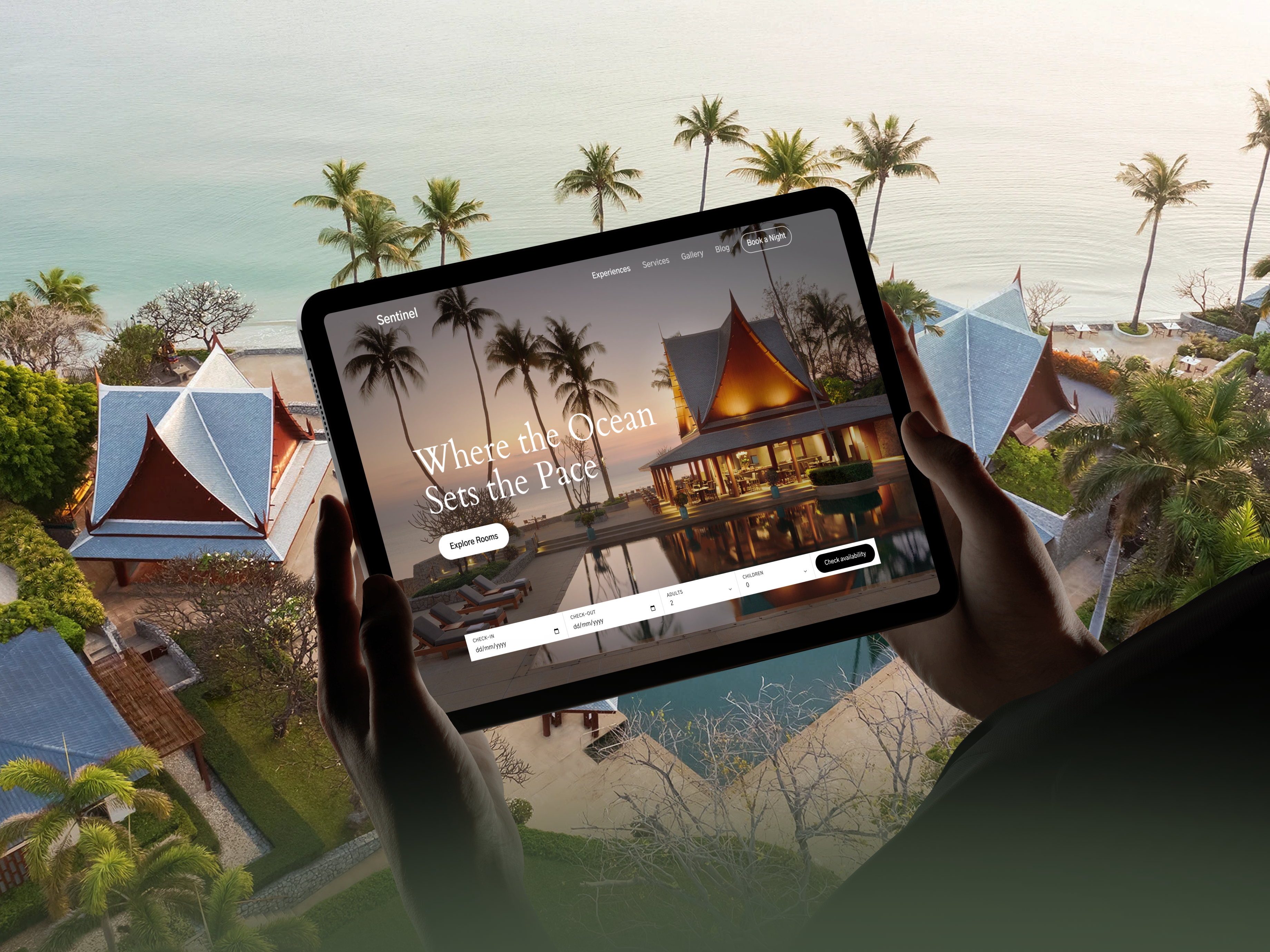 Sentinel - Luxury Hotel & Resort Template (Next.js + Sanity) screenshot 2
