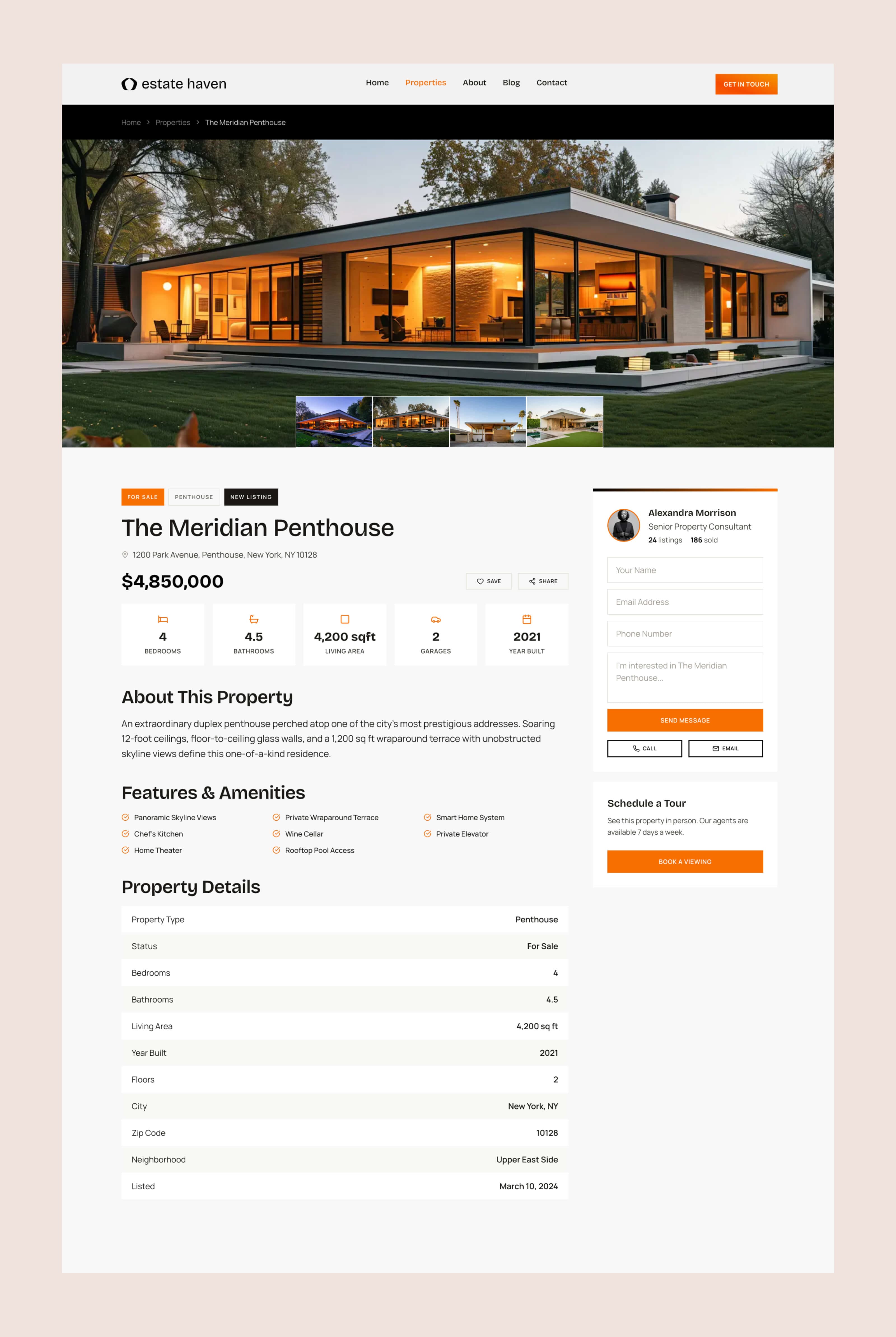 EstateHaven - Real Estate Website Template for Next.js & Sanity screenshot 6