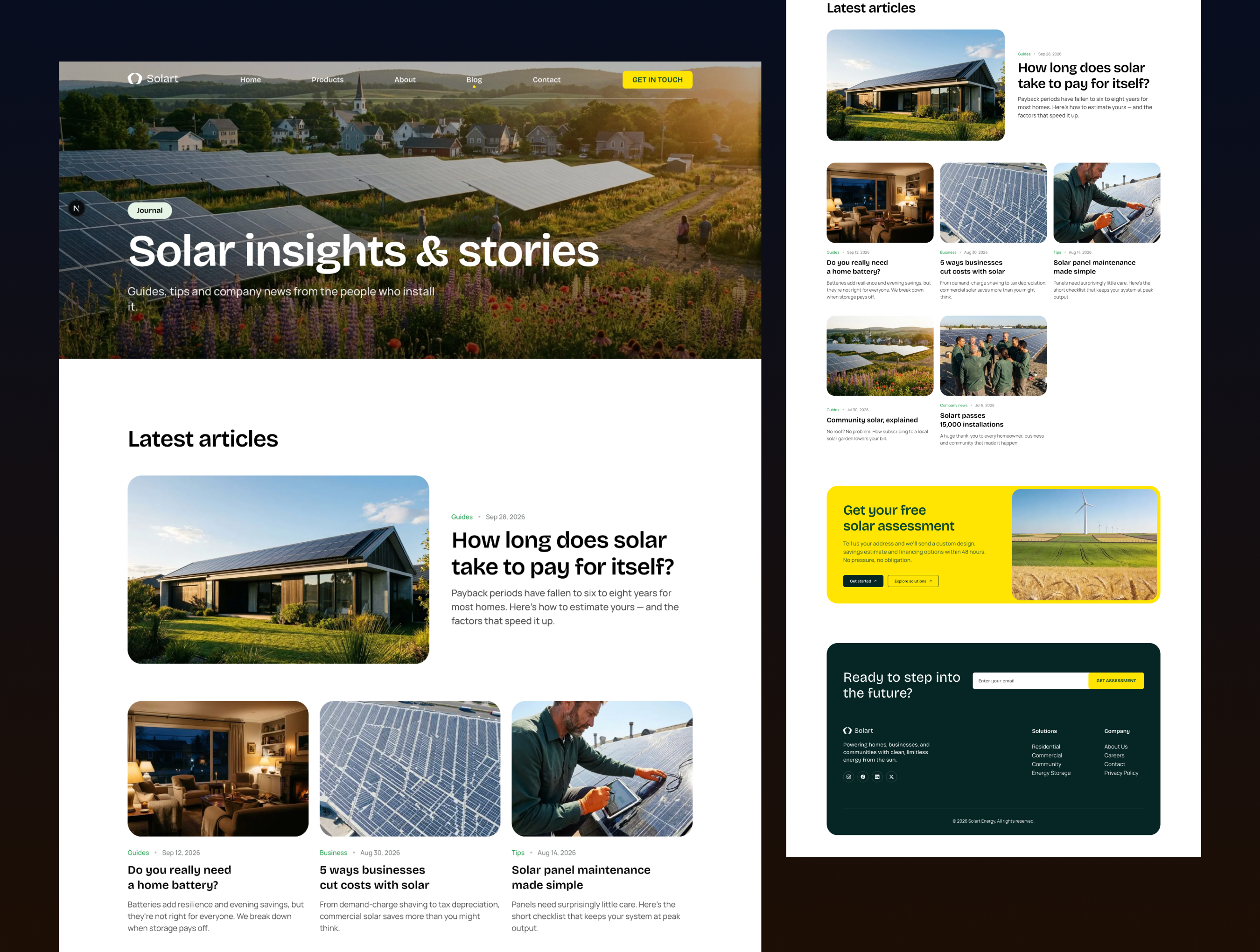 Solart - Solar & Clean Energy Next.js Template with Sanity CMS screenshot 2