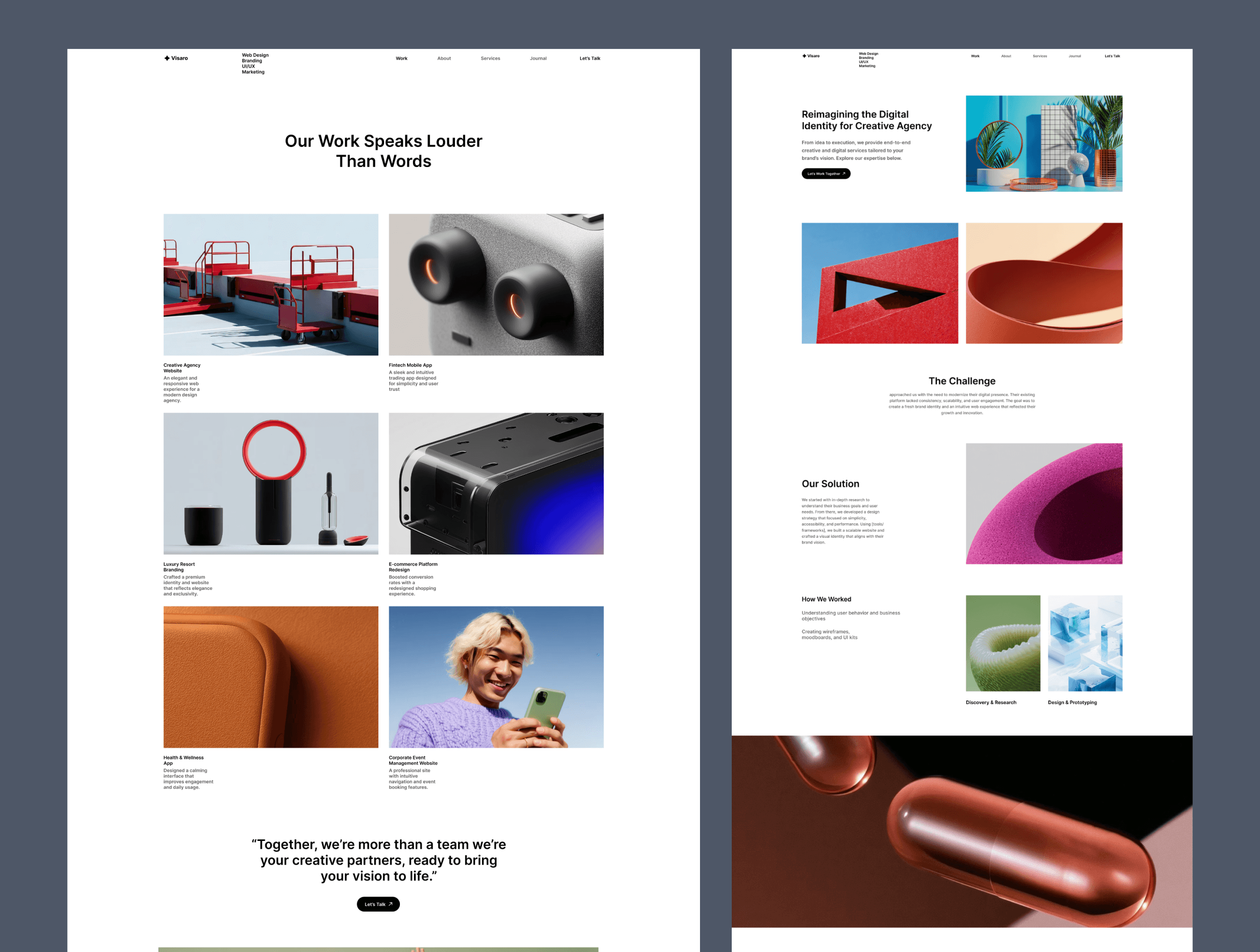 Visaro - Creative & Branding Agency Template (Next.js + Sanity) screenshot 4