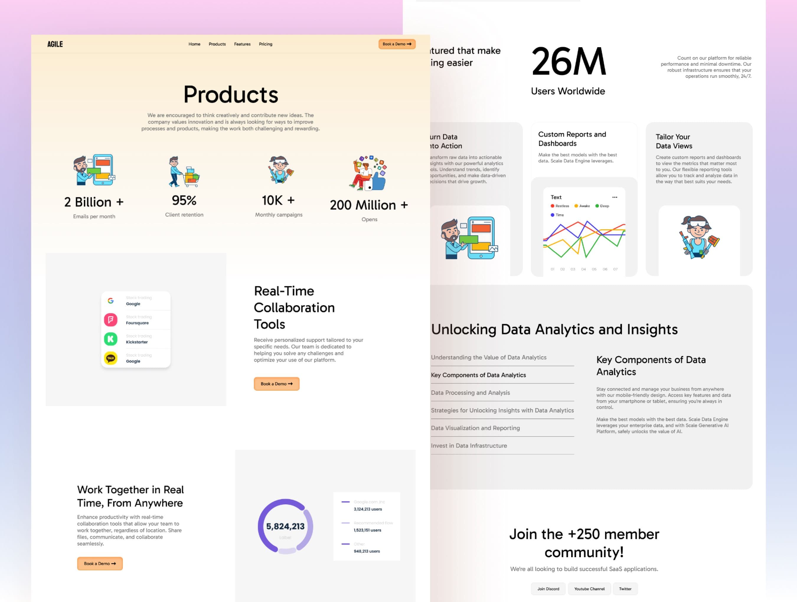 Agile - Next.js + Sanity SaaS Marketing Site Template screenshot 3