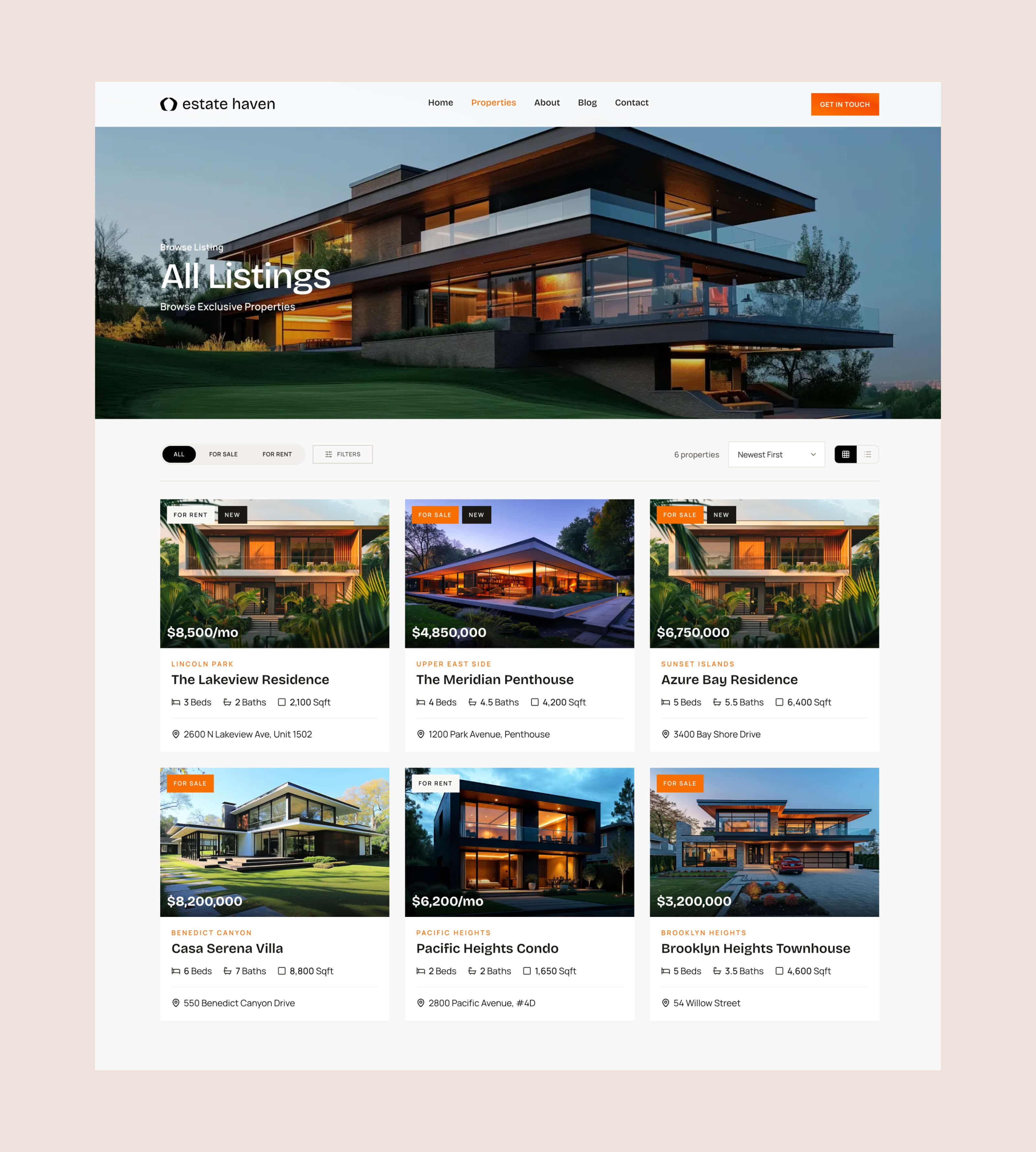 EstateHaven - Real Estate Website Template for Next.js & Sanity screenshot 4