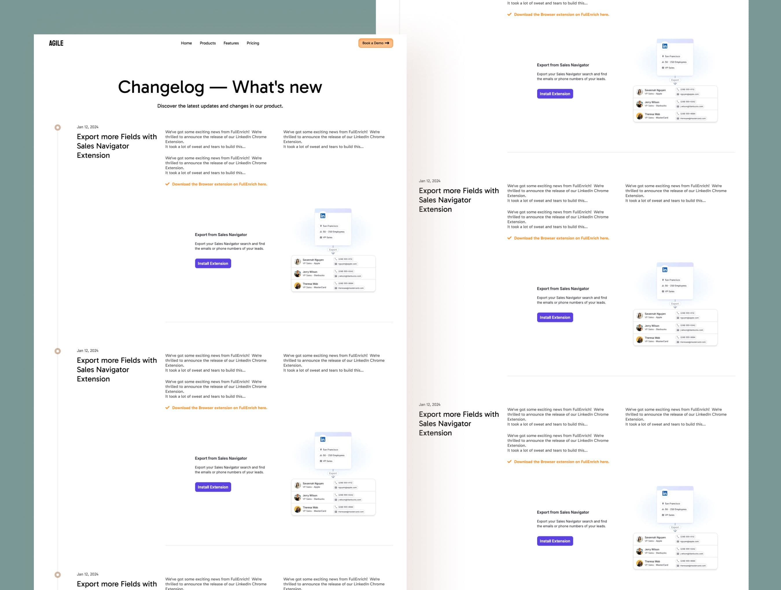 Agile - Next.js + Sanity SaaS Marketing Site Template screenshot 5