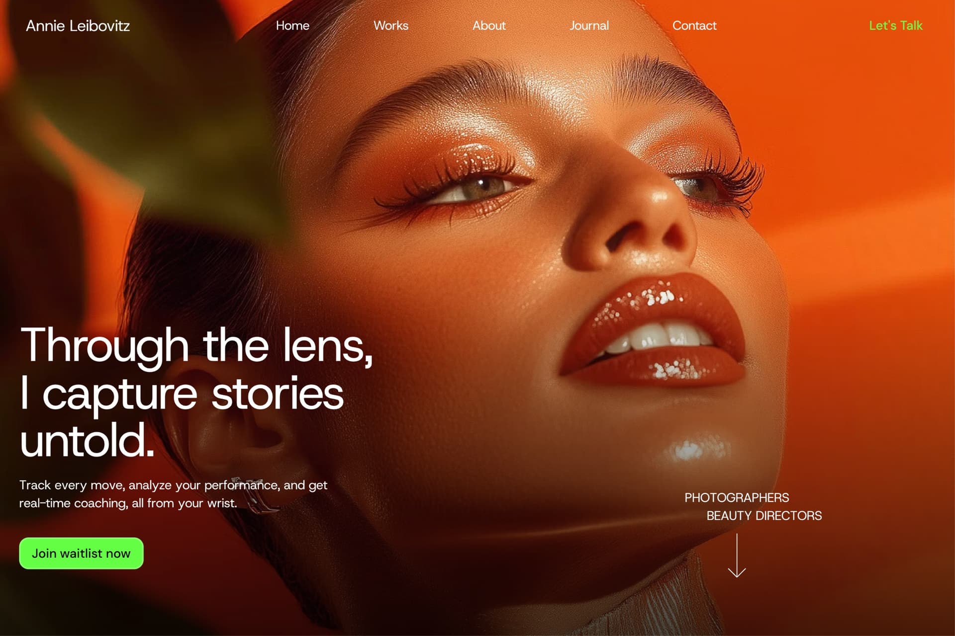 Annie Leibovitz – Minimal Photography Template