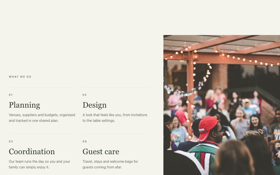 Services with Tall Photo