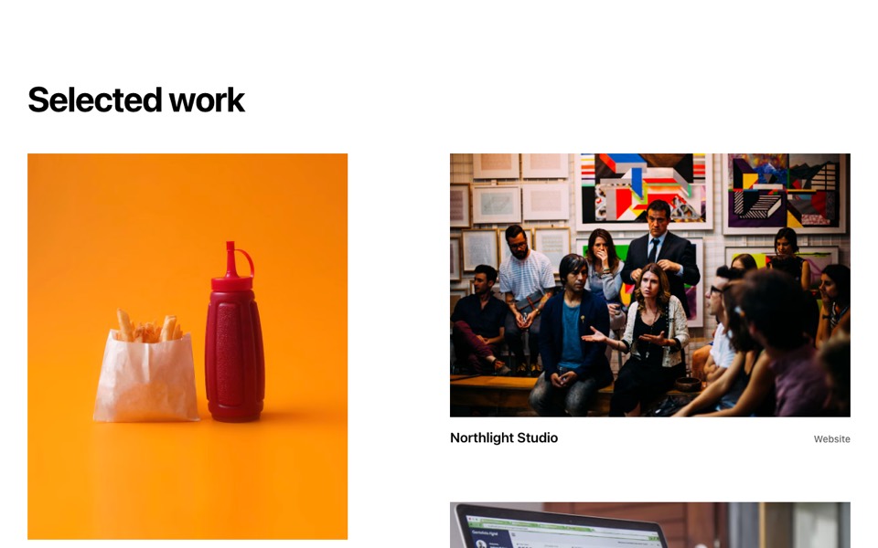 Staggered Portfolio Grid